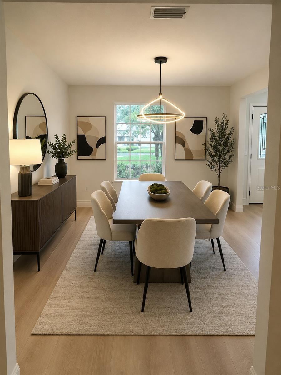 Photo 10 of 20: Virtual staged dining room overlooking front yard garden area