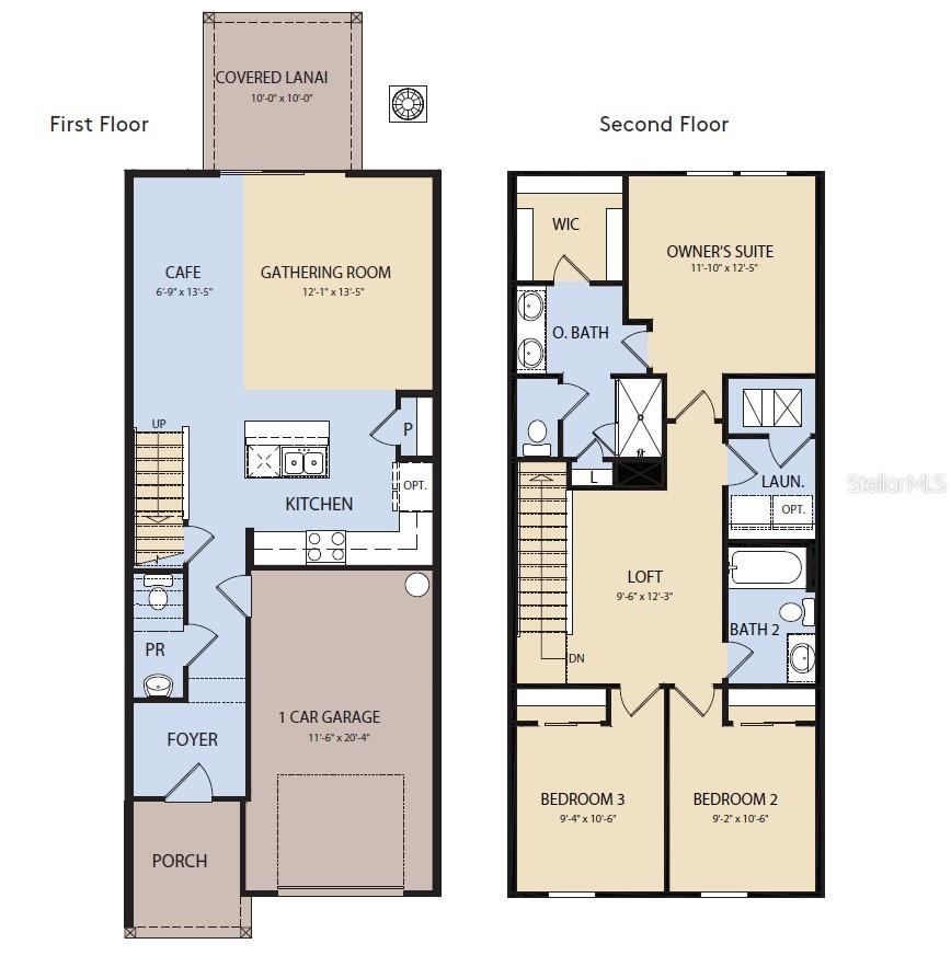 Photo 2 of 20: Floor Plan - Floor One and Floor Two
