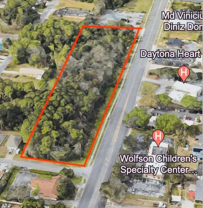 Photo 2 of 5: AERIAL OUTLINE OF 3.12 ACRE SITE