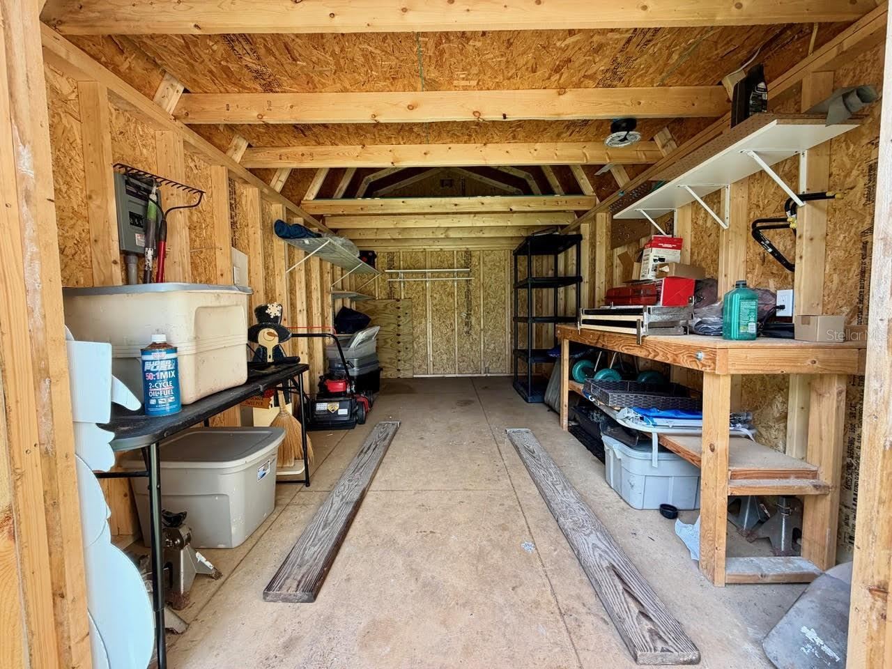 Photo 9 of 20: Inside of the Large Shed