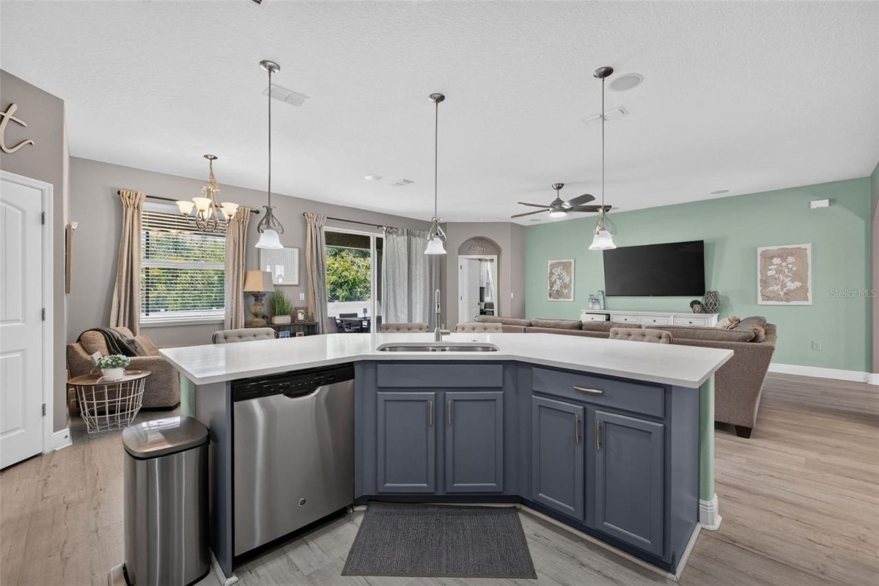 Photo 8 of 20: Large kitchen island with breakfast bar.