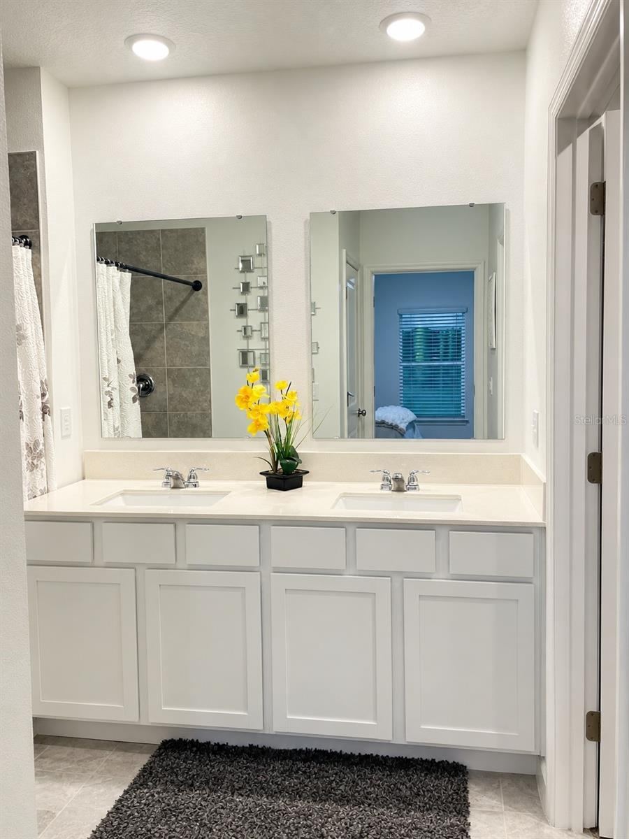 Photo 15 of 20: Primary Bathroom Quartz Vanity w/ 2 Sinks