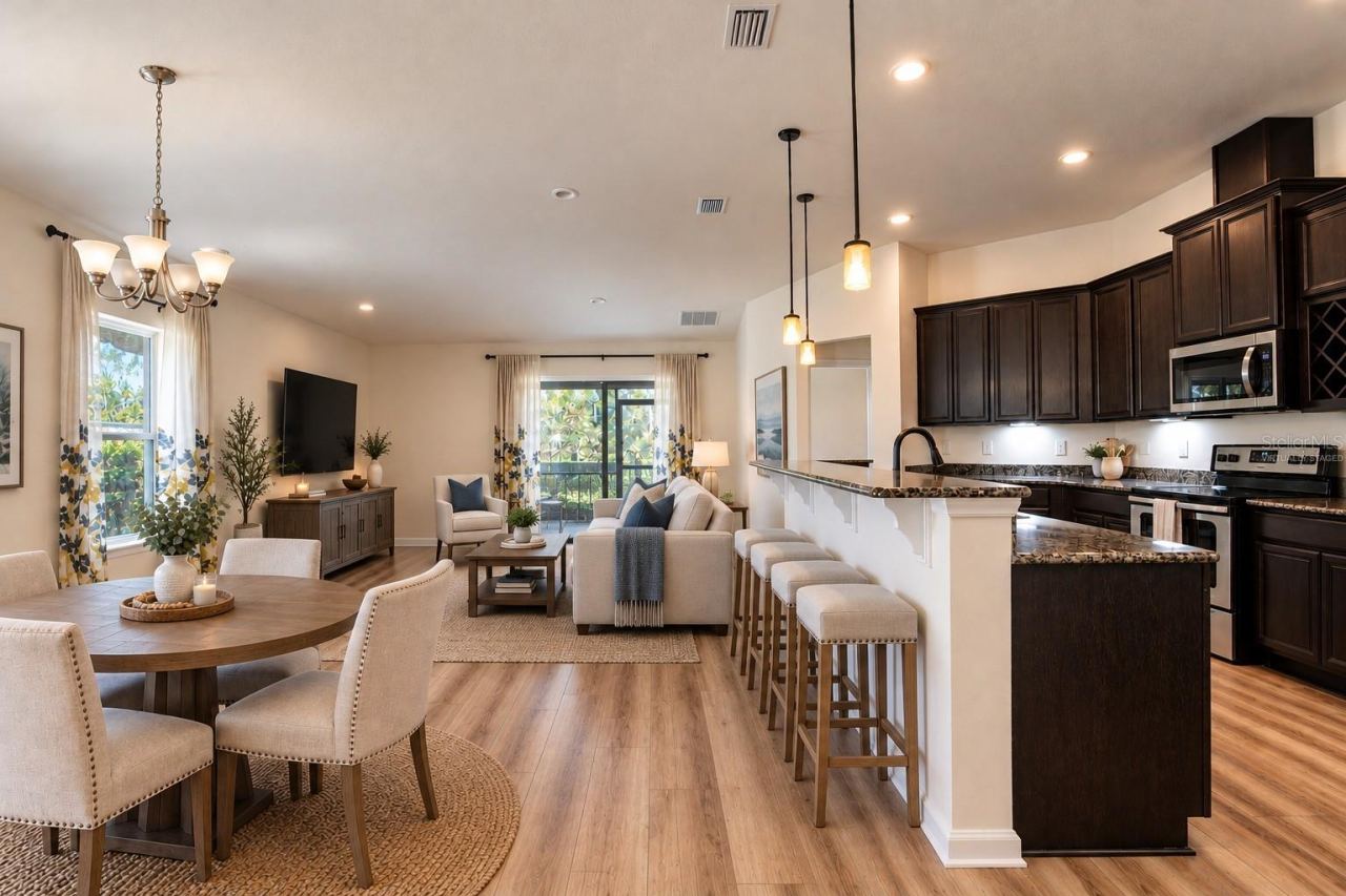 Photo 6 of 20: Dining and great room -virtually staged