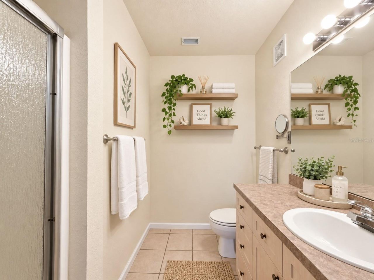 Photo 10 of 20: Primary Bathroom - walk-in shower with built in bench