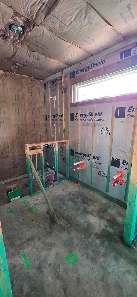 Photo 16 of 20: Primary bath shower, frameless glass enclosure included