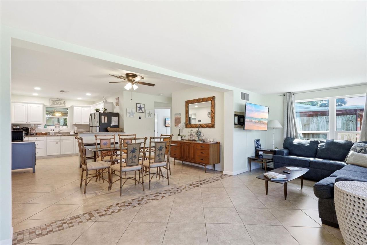 Photo 3 of 20: Great room. Open Floor Plan, Kitchen, dining, and living