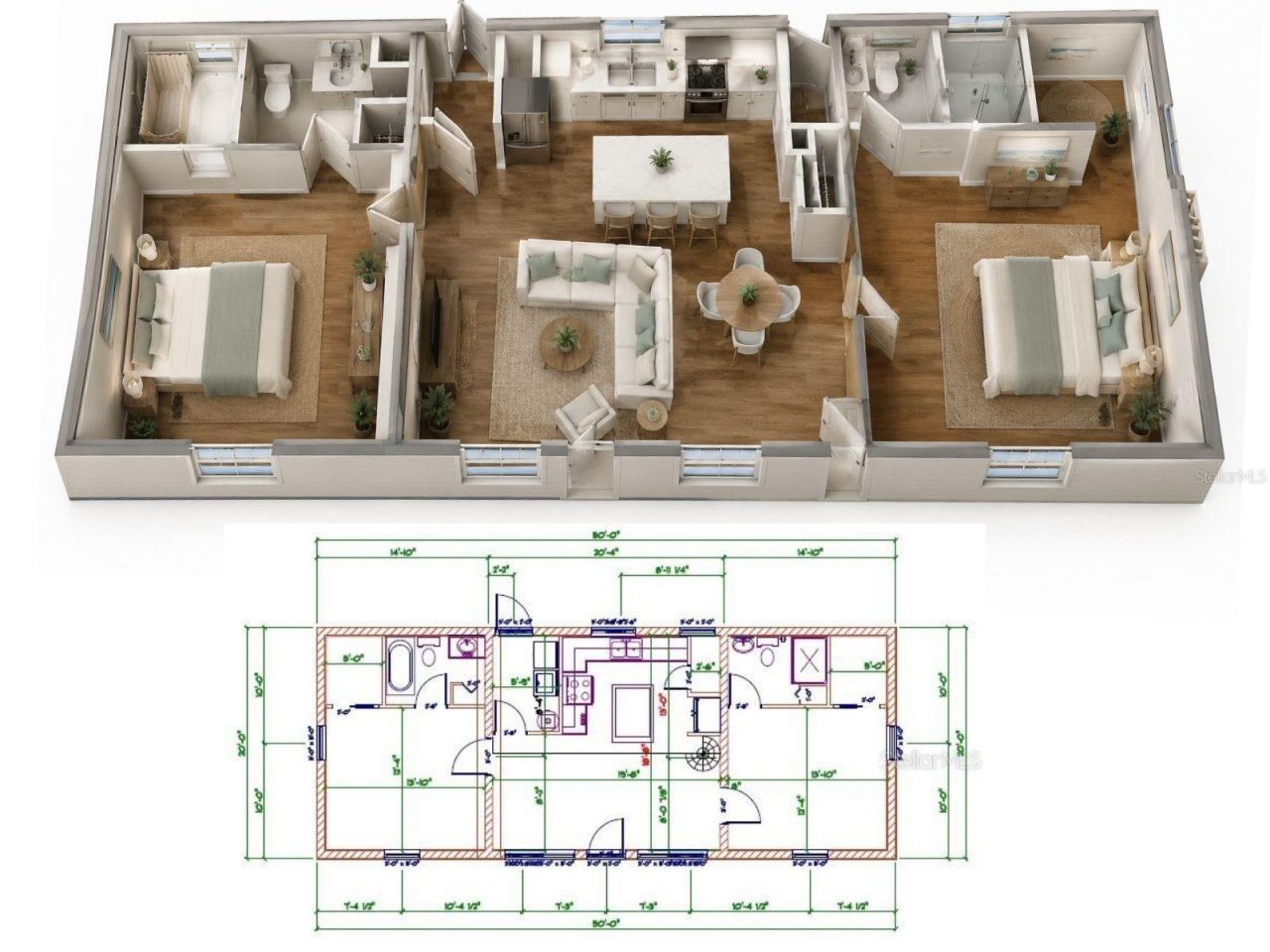 Photo 3 of 20: THIS IS AN AI PHOTO SHOWING SITE PLANS OF WHAT COULD BE ON THIS LOT - this is to show what the site plans are in a mock up